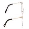 Calabria Ernest 4843 Pilot Reading Glasses +4.00 Satin Metallic Black Silver M view 4