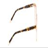 Calabria Ernest 4840 Cat-Eye Blue Light Filter Reading Glasses +0.75 Wheat Crystal/Brown Amber Yellow Glitter Tortoise Women view 2