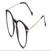 Calabria Ernest 4845 Round Reading Glasses +2.00 Matte Black Silver Men Women view 2