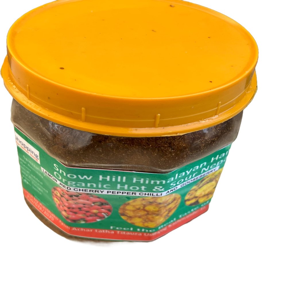 Authentic Nepali Akabare Khursani Chhop Spicy Pickle Mix Lemon & Gooseberry Powder -Chiltepin Peppers/Chile Chiltepe/Chili Piquin Super Spicy Akabare Khursani Achar Pickles