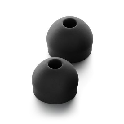 CURVD Earplug XXS Tips Replacement Set, Noise Reduction Replacements Soft Flexible Silicone Eartips for Earplugs, Earphones & Earbuds (Black)