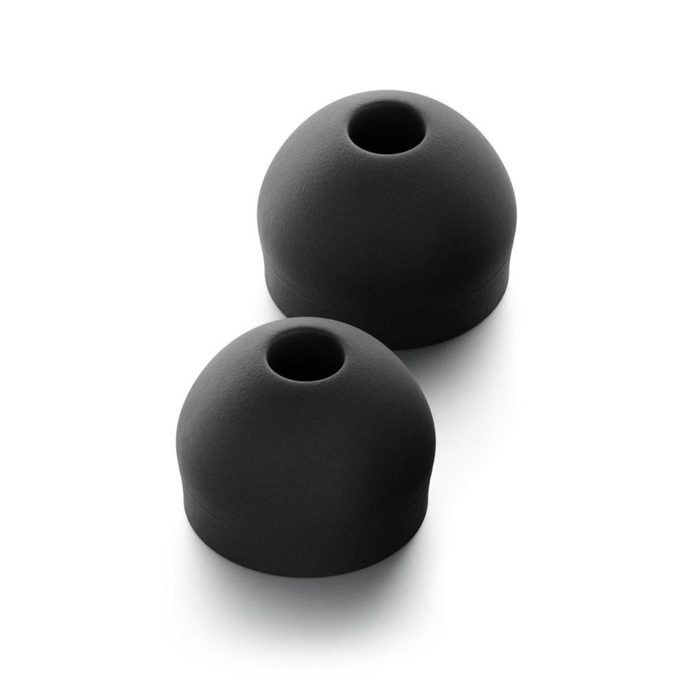 CURVD Earplug XXS Tips Replacement Set, Noise Reduction Replacements Soft Flexible Silicone Eartips for Earplugs, Earphones & Earbuds (Black)