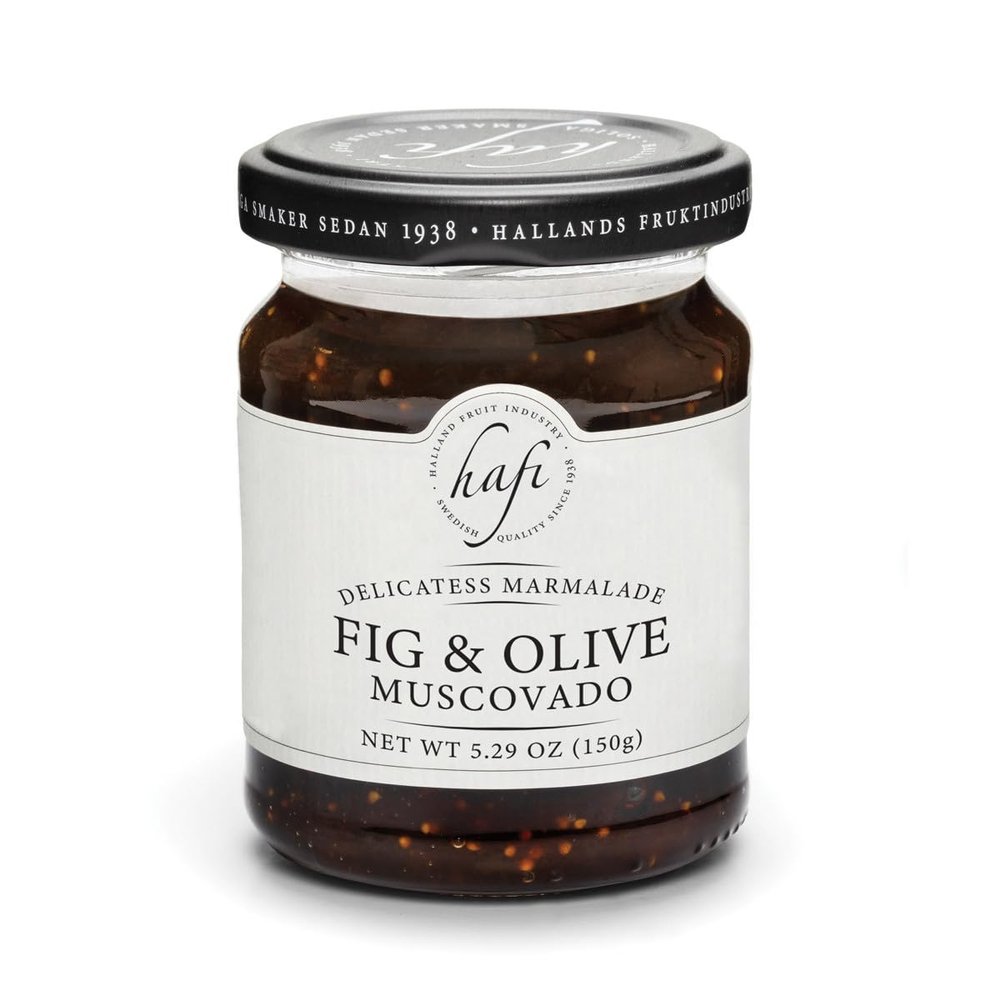 Hafi Fig & Olive Muscovado Marmalade Jar, 5.29oz (Pack of 2)