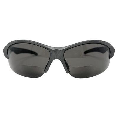 Incredible Bargains The Odyssey Bifocal Sun Reader Sport & Wrap-Around Safety Reading Sunglasses, + 3.00 Gunmetal Grey