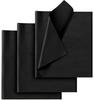 50 Sheets Black Tissue Paper for Gift Bags - Black Wrapping Tissue Paper Bulk for Weddings Birthday DIY Project Halloween Christmas Gift Wrapping Crafts Decor (14 x 20 Inch) view 1