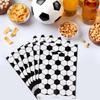 50pcs Soccer Gift Bags, Plastic Soccer Party Bags Sport Candy Goodie Snack Treat Bags Present Bag Football Pouch Party Theme Favor Decor Supplies for Kids Teens Games Sports Events Decorations view 3