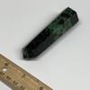 108g, 3.7"x0.9" Natural Untreated Ruby Zoisite Tower Point Crystal Obelisk from India, Healing Crystal, Reiki Energy, B31406 view 3