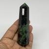 108g, 3.7"x0.9" Natural Untreated Ruby Zoisite Tower Point Crystal Obelisk from India, Healing Crystal, Reiki Energy, B31406 view 4