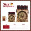 Christmas Gift Bags With Drawstring Law Of The Compass Navigation Print Burlap Gift Bags Christmas Linen Treat Sacks Gift Wrapping Bags Xmas Holiday Party Favors Bags view 2
