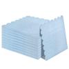 50 Pieces 3-ply Light Blue Napkins Disposable Folded 5 x 5 Inches Scalloped Cocktail Napkins Paper Napkins for Dinner Wedding Birthday Party Dessert Napkins view 1