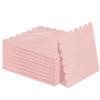 50 Pieces 3-ply Light Pink Napkins Disposable Folded 5 x 5 Inches Scalloped Cocktail Napkins Paper Napkins for Dinner Wedding Birthday Party Pink Dessert Napkins view 1