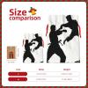 Dwrepo Kickboxing Print Christmas Gift Bag Burlap Reusable Drawstring Bags Xmas Favor Sack Gift Wrapping Bags For Holiday Wedding Christmas New Year'S Day Small view 3