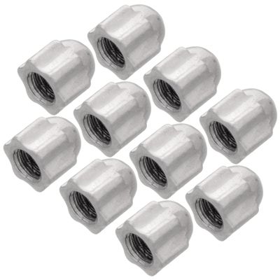 HALLMERS 10pcs 2.5mm x 1.4mm Acorn Nut M1.4 Thread Screw Blind Bolt Glasses Replacement Part Cover - Optical Insert Eye Wear Specs Repair Screw In Frame Temple Joint Spectacles Bracket