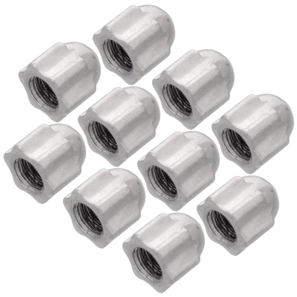 HALLMERS 10pcs 2.5mm x 1.4mm Acorn Nut M1.4 Thread Screw Blind Bolt Glasses Replacement Part Cover - Optical Insert Eye Wear Specs Repair Screw In Frame Temple Joint Spectacles Bracket