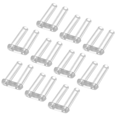 HALLMERS 10pc 0.8mm x 1.5mm x 7mm Rimless Bushings Glasses Replacement Part - With Holes for Barb - Double Plug Grommet Optical Rivet Insert Eye Wear Specs Repair Frame Temple Joint Spectacles Bracket