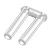HALLMERS 10pc 0.8mm x 1.5mm x 7mm Rimless Bushings Glasses Replacement Part - With Holes for Barb - Double Plug Grommet Optical Rivet Insert Eye Wear Specs Repair Frame Temple Joint Spectacles Bracket view 3