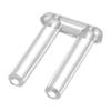 HALLMERS 10pc 0.8mm x 1.4mm x 7mm Rimless Bushings Glasses Replacement Part - With Holes for Barb - Double Plug Grommet Optical Rivet Insert Eye Wear Specs Repair Frame Temple Joint Spectacles Bracket view 3