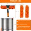 20+ Ft Reach 2 in 1 Window Washing Squeegee with 3-14 ft Spliceable Extension Pole // Window Cleaning Tool & Window Washer Squeegee for Home Indoor Outdoor Window Washing view 2