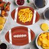 QIYANPAX 50pcs Football Shaped Paper Plates - Football Party Supplies for Tailgate & Gameday Decorations view 4