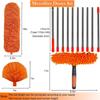 20+ Feet High Reach Dusting Kit with 3-14 ft Extension Pole //2 in 1 Window Cleaning Kit // High Ceiling Duster // Cobweb Microfiber Duster // Outdoor & Indoor Extendable Duster Cleaning Kit view 2