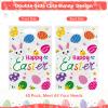 40 Pack Happy Easter Treat Bags, Colorful Easter Gift Bags with Handles, Plastic Easters Eggs Bunny Goodie Candy Tote Favor Bag for Easters Egg Hunt Party Supplies and Gifts Wrapping, 6.5 X 10 inch view 3