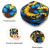 RODAILYCAY Period Bags for School, Sanitary Napkin Storage Bag for Feminine Pads, Starry Sky Sunflower Butterfly Ladies Menstrual Cup Pouch Sanitary Pads Organizer view 3