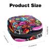 RODAILYCAY Graffiti Menstrual Pad Purse for School, Tampons Collect Pouch for Women Girls, Soft Sanitary Napkin Disposal Bags view 2