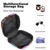 RODAILYCAY Graffiti Menstrual Pad Purse for School, Tampons Collect Pouch for Women Girls, Soft Sanitary Napkin Disposal Bags view 4