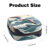 RODAILYCAY Sanitary Napkin Storage Bag, Zipper Period Pouch for Teen Girls Women, Portable Menstrual Tampons Collect Bags Seagull view 2