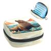 RODAILYCAY Sea Lion Sanitary Napkin Storage Bag, Tampons Collect Holder Purse, First Period Kit for Girls Women, Pad Bag for Period for School view 1