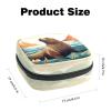 RODAILYCAY Sea Lion Sanitary Napkin Storage Bag, Tampons Collect Holder Purse, First Period Kit for Girls Women, Pad Bag for Period for School view 2