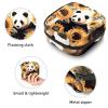 RODAILYCAY Panda in Sunflower Menstrual Pad Purse for School, Tampons Collect Pouch for Women Girls, Soft Sanitary Napkin Disposal Bags view 3