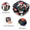 RODAILYCAY Sanitary Napkin Storage Bag, Zipper Period Pouch for Teen Girls Women, Portable Menstrual Tampons Collect Bags Mushroom view 3