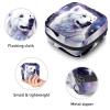 RODAILYCAY Sanitary Napkin Storage Bag, Zipper Period Pouch for Teen Girls Women, Portable Menstrual Tampons Collect Bags Polar Bear in Starry Sky view 3