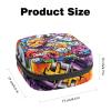 RODAILYCAY Sanitary Napkin Storage Bag, Zipper Period Pouch for Teen Girls Women, Portable Menstrual Tampons Collect Bags Graffiti view 2