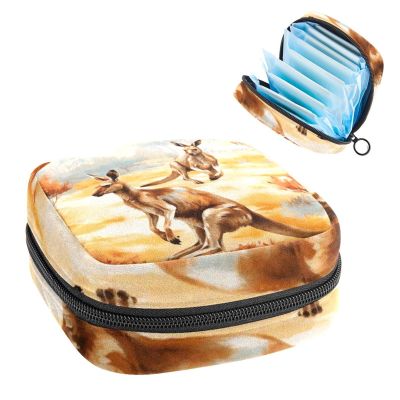 Sanitary Pads Bags, Kangaroo Menstrual Cup Pouch Nursing Pad Holder, First Period Kit Bags for Teen Girls Women Ladies