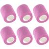 IndigoCase 6 Rolls Self Adhesive Bandage Wrap 2 Inch, Pink Color Elastic Athletic Tape, Vet Wrap, Wrist Tape, Small Bandage for Kids, Fingertip, Dog, Pets view 1