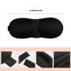Haikole Eye Masks for Sleep,Sleep Masks for Women,2pcs Sleep Mask with 3D Contoured Interior Design,Eye Mask for Pressure-Free Comfor (1BLACK) view 2
