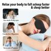 Haikole Eye Masks for Sleep,Sleep Masks for Women,2pcs Sleep Mask with 3D Contoured Interior Design,Eye Mask for Pressure-Free Comfor (1BLACK) view 4
