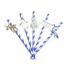 Arctic Animals Blue Paper Straws - Set of 10 | Perfect for Birthday and Baby Shower Decorations view 2