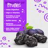 Dorrel Dark Chocolate Covered Dried Prunes - Nutritious and Sweet Snacks - Organic, Vegan - Natural Probiotic - Non-GMO - Kosher Pareve - Healthy, Dried Date Fruit Snack [8.8 Ounce] [1-Pack] view 2