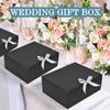 WLUSEAXI 15Pack Gift Boxes with Lids for Presents, 10x8x4 Inch Groomsmen Proposal Box, Black Gift Box with Ribbon for Bride Shower, Birthday, Wedding, Party, Graduation Gift view 4