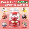 softbear Berberine with Ceylon Cinnamon Gummies Organic Berberine HCL 1500mg for Metabolism Immune Health Sugar-Free Berberine Supplements Strawberry Flavored 60 Count view 4