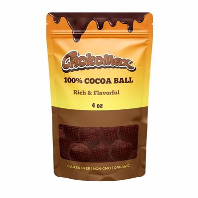 Chokomax Cocoa Ball for Rich & Creamy Hot Chocolate - Made of Premium Quality Cacao Bean from Haiti - Rich in Antioxidants & Perfect for Gifting - Non-GMO, Vegan & Gluten-Free - Available in Variety Pack (4 OZ)