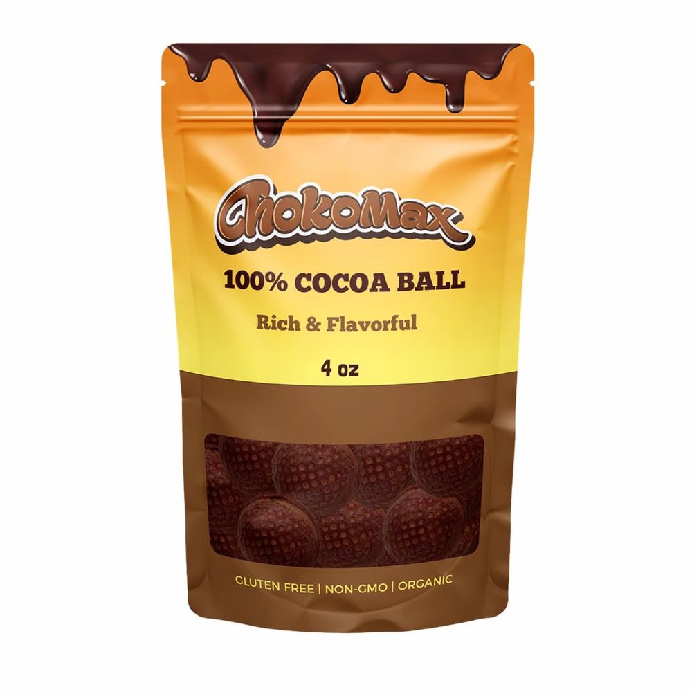 Chokomax Cocoa Ball for Rich & Creamy Hot Chocolate - Made of Premium Quality Cacao Bean from Haiti - Rich in Antioxidants & Perfect for Gifting - Non-GMO, Vegan & Gluten-Free - Available in Variety Pack (4 OZ)