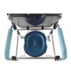 EQCOTWEA Mobile Shower Chair 3 in 1 Commode Toilet Wheel Chair 330lbs Transport Beside Bathroom Waterproof Shower Wheelchair with Detachable Bucket and Brakes Height Adjustable view 4