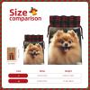 Kururi Christmas Gift Bags With Drawstring Pomeranian Dog Print Burlap Gift Bags Christmas Linen Treat Sacks Gift Wrapping Bags Xmas Holiday Party Favors Bags view 2
