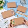 BENECREAT 20 Pack Brown Kraft Paper Drawer Boxes, 5.3x3.8x1 Inch Rectangle Kraft Paper Gift Box Cookie Boxes for Wedding Party Gifts, Jewellery Packaging view 3