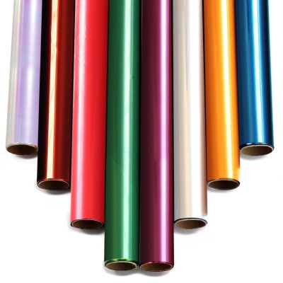 Woixiow Colored Cellophane Wrap Rolls,8 Rolls Thick Clear Wrapping Roll,33.5 in. x 16.5 ft Cellophane Wrap Rolls,Thick Cellophane For Gift,Clear Wrapping Paper for Flower,Craft Wrapping