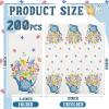 Yeaqee 200 Pcs Floral Disposable Napkins Flowers Paper Guest Towels Decoupage Napkins Disposable Decorative Hand Towel for Bathroom Summer Fall Tea Party Wedding Favor Supplies(Butterfly) view 2